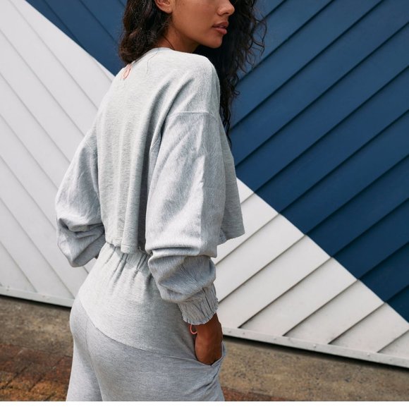 🎉LAST CHANCE🎉 NWT FP Movement Surfside Sweatshirt / Heather Grey - Picture 2 of 4